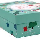Caixas de presente de Natal de empacotamento das caixas do Natal da impressão de CMYK com bandeja das tampas