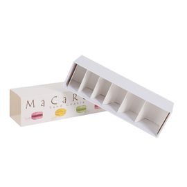 Eco Macaron que empacota a mini impressão do logotipo da caixa de papel CMYK projeta