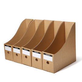 Logotipo de empacotamento de papel do OEM da caixa da caixa do arquivo em papel de Kraft que imprime a exposição de CMYK