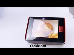 Loja de bolos OEM Caixa de bolachas de pastelaria Biodegradável Caixas de papel personalizadas de biscoitos Caixas