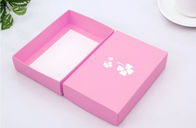 Hot Foil Stamping Underwear Packaging Box Corrugated Board Pink Color